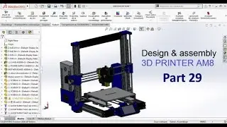 3D Printer AM8: Heatbed's M3 Wing Nut Design (part29/50) | Solidworks Tutorial