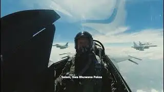 'Meriahkan HUT Ke 79 RI'Light F 16 TNI AU Membelah Langit IKN'
