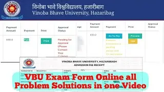 VBU Exam Form Problem Solution | VBU Hazaribagh Exam Form Solution 2023