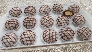 حلويات العيد || تميزي بحلوة رووعة بجوز الهند والحليب المركز المحلى