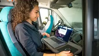 Best Van Office Ever Built for FULLTIME VANLIFE!
