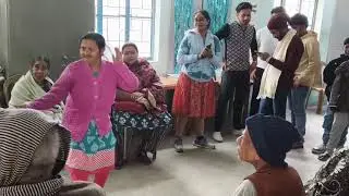 Dance of happiness 🤗❤️old age home santinir 