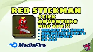 Red Stickman Stick Adventure Mod Apk Terbaru | Unlock All Skin !!