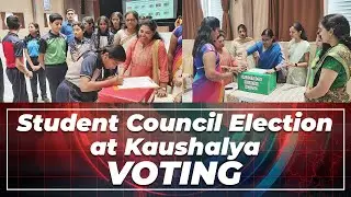 🗳️✨ Real Election Experience at Kaushalya: Voting Day with Mrs. Roopa Sridhar 🌟