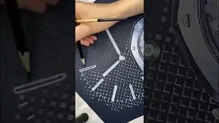 Several days in 15 seconds. Drawing #audemarspiguetroyaloak #shorts #drawing #watches #tutorial