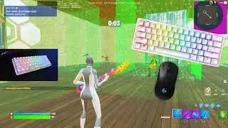 Razer Huntsman Mini (Optical Red)😴Fortnite Keyboard & Mouse Sounds ASMR 240 FPS 4K Gameplay