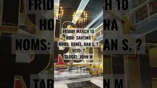 BBCAN11 UPDATE March 10 #bbcan #bigbrother #bigbrothercanada #spoilers