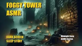 Fog-Shrouded Tower Sleep Story with Candlelight ASMR (Dark Screen)