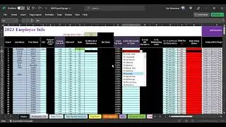 How many employees can fit in Payroll in Excel 2023?