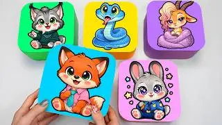 💜 Paper DIY💜 ZOOTOPIA 2 Paper Blind BOX Cute Unboxing - Zootopia Surprise | How to make blind bag