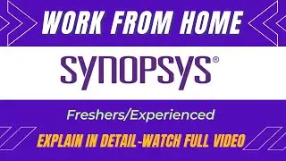 Synopsys Inc is Hiring| Work From Home Jobs For Freshers |  | Latest Jobs For Graduates 2022