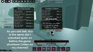 DO NOT WIPE YOUR SLOT TO BECOME A QUINX IN GHOUL://RE!!! (RACE BROKEN)
