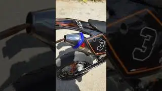 KTM 525 EXC Supermoto full Akrapovik / with vs without DB Killer