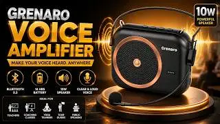 GRENARO Voice Amplifier For Educators, Trainers, Tour Guides and Public Speakers | Voice Amplifier