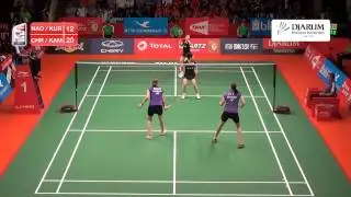 Naoko Fukuman/Kurumi Yanao (Japan) VS Christinna Pedersen/Kamilla Rytter Juhl (Denmark)
