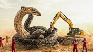 Brave Heroes Save : Greedy Monitor Lizard from Dangerous Giant Mutant Python&rsquo;s Attack