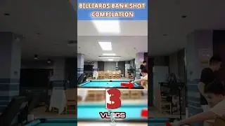 A Crazy Billiard Bank Shot Compilation! #billiards #10ballpool #shorts