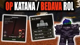 Bedava 8 Roll! 120 Hasarlı Katana + Yeni Zırh Yaptım! | Roblox The Forge