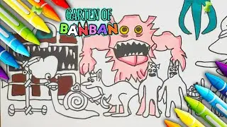Garten of Banban 4 How to coloring chapter 4 red monsters