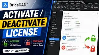 How to activate and deactivate the BricsCAD License in English | Excel Design Technologies