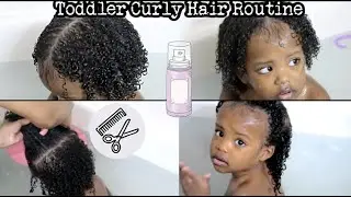 Toddler Curly Hair Wash Day Routine | Type 4A Hair | Kid Friendly