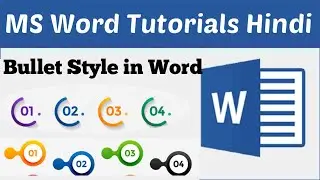 Bullet Style in MS Word | MS Word Tutorial for Beginners #mswordtutorialforbeginners