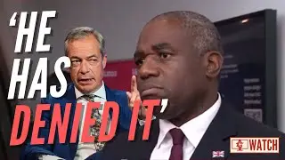 It Takes Lammy Only Three Hours to Retract Farage 'Nazi Youth' Claims