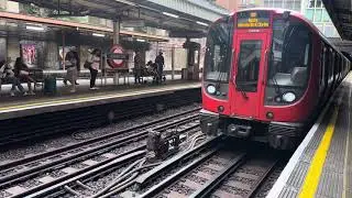 Ride on the Hammersmith & City line from Barbican to Liverpool Street