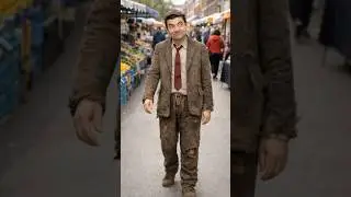 Mr bean new car hard work #ai #mrbean #usashorts 😞