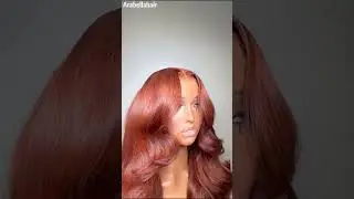 Don't you think the reddish brown color is the best for Autumn?🍂🍁🧡📣#arabellahair #reddishbrownwig