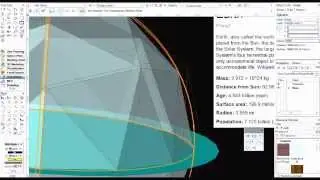 Earth - visualization of low spherical Earth orbit height of the ISS