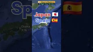Japan 🇯🇵 to Spain 🇪🇸 flight Route direct flight ✈️ Operator by Iberia