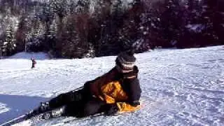 tomba si cu bomba la snowboard