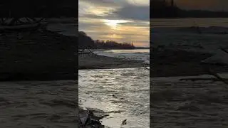 Reveling in &ldquo;warm&rdquo; temperatures at the Lake Erie shoreline on 1/8/2026 #lakeerie #eriepa