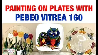 LOOK HOW I PAINTING ON PLATES WITH VITREA 160