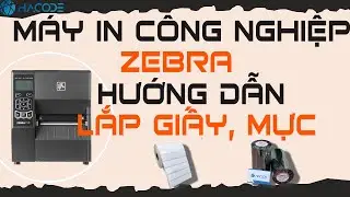 [HACODE] Hướng dẫn lắp giấy mực máy in công nghiệp Zebra