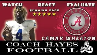 Camar Wheaton Highlights - Alabama is adding another thoroughbred to the stable. (WRE)