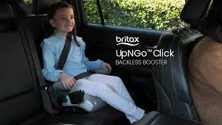 Britax&reg; UpNGo&trade; Click Backless Booster Seat &mdash; Lightweight, Slim, and Portable With Rigid LATCH