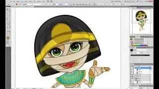Female Mummy Character - Time-lapse