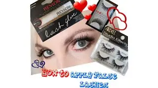 How to apply false lashes | tutorial for applying false lashes