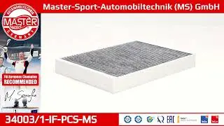 34003/1-IF-PCS-MS | CABIN FILTER | Master-Sport-Automobiltechnik (MS) GmbH