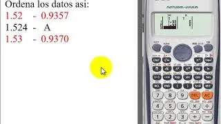 Interpolar con calculadora