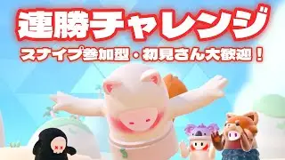 【FALLGUYS】# 　250連勝スクワッドの続き再開！！　#スナイプ参加型　＃初見さん歓迎 　連勝チャレンジ
