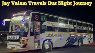 | Jay Valam Travels Bus Night Cabin Journey | Palitana To Surat | #busjourney