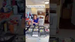 Mom of 12 Morning Meal Prep 🥳🥰😘 #shorts
