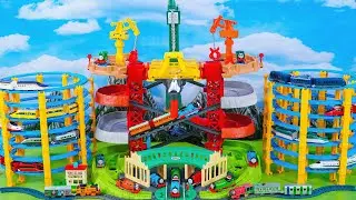 Plarail Shinkansen ☆ Construction of multi-purpose Takara Tomy 3-lane Subway Base Control Center