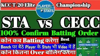 STA vs CECC Dream11 Prediction | STA vs CECC  Dream11 | STA vs CECC Player Stats | sta vs cecc | t20