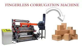 HIGH SPEED FINGERLESS CORRUGATION MACHINE INSTALLED IN SURAT | #trending #youtube #boxmakingmachine