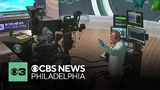 CBS Philadelphia gives final sendoff to floor manager Ed Diaz who's retiring after 45 years of work