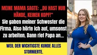 Nach dem Abschluss: Eltern geben Schwester die Firma. Dann sagte Mama diesen einen Satz...